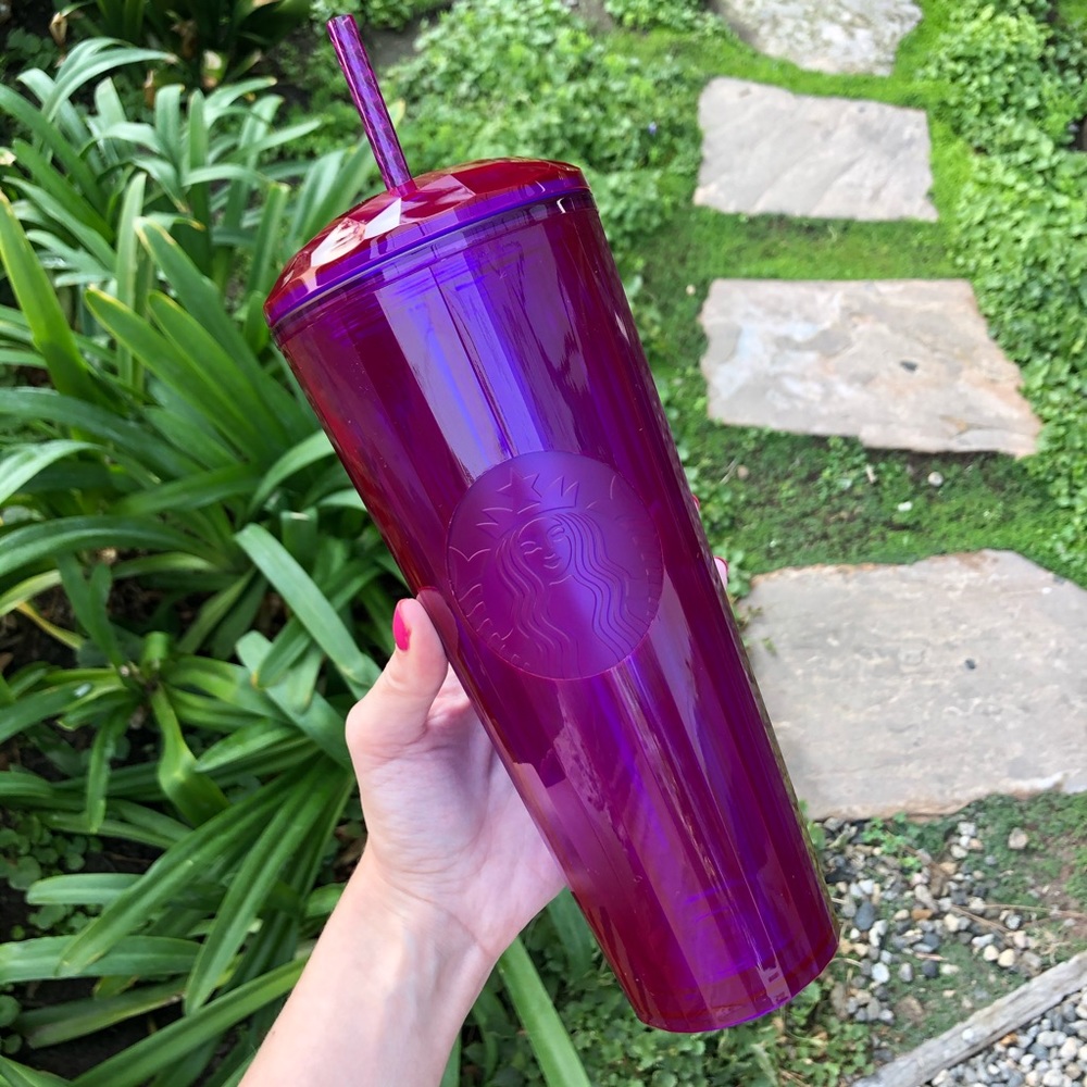STARBUCKS fall 2021 purple dome tumbler + Topper